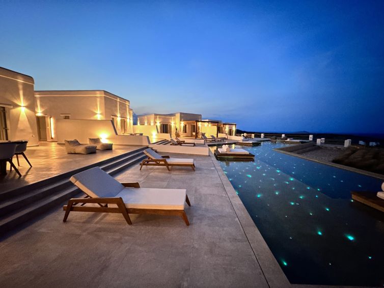 Our infinity pool villas level