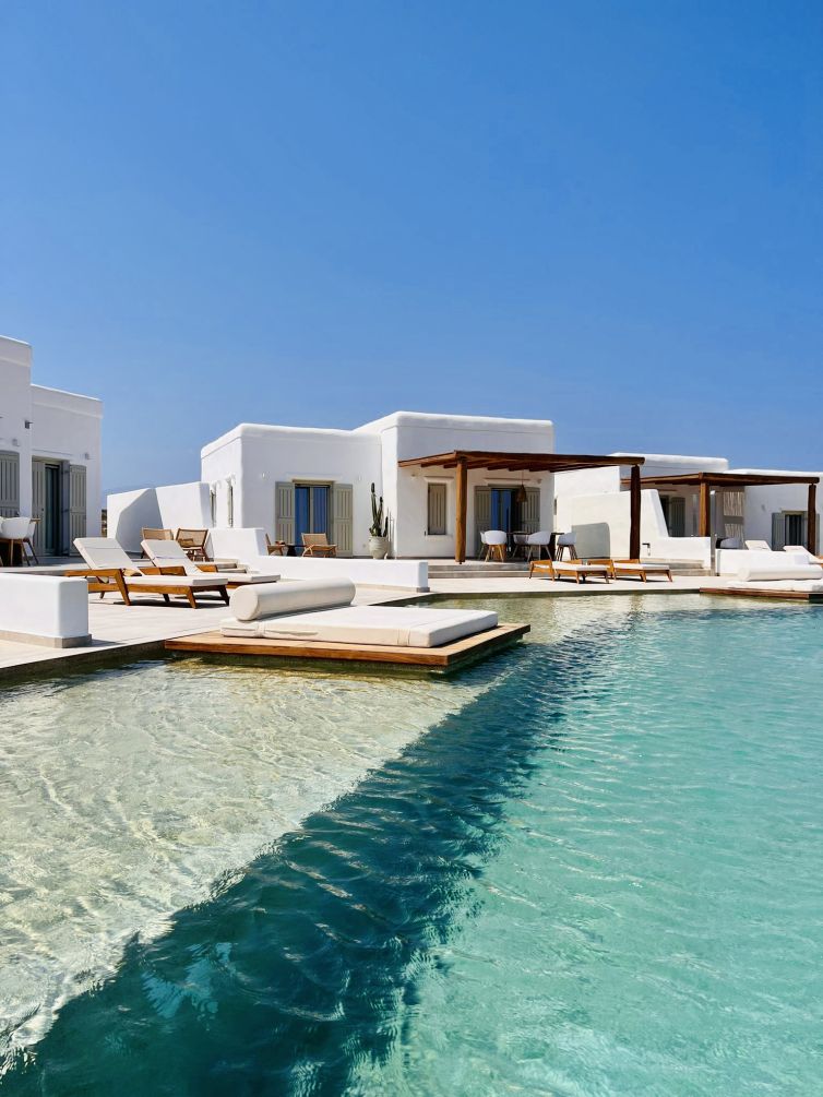 Semi private pool villas day view